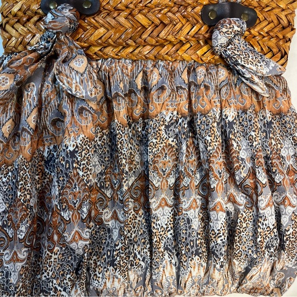 Cappelli straw and fabric shoulder bag.‎ - Picture 7 of 16